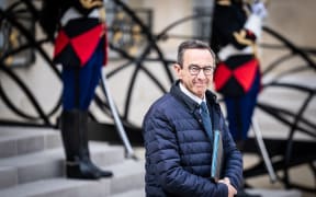 French Interior Minister Bruno Retailleau leaving a meeting at the end of the Council of the Minsisters, at the Elysee presidential palace, Paris, 7 May 2025.