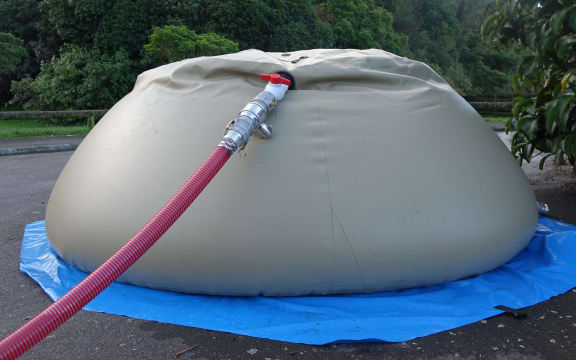 In an emergency, utes will fill bladders with water for people to access.