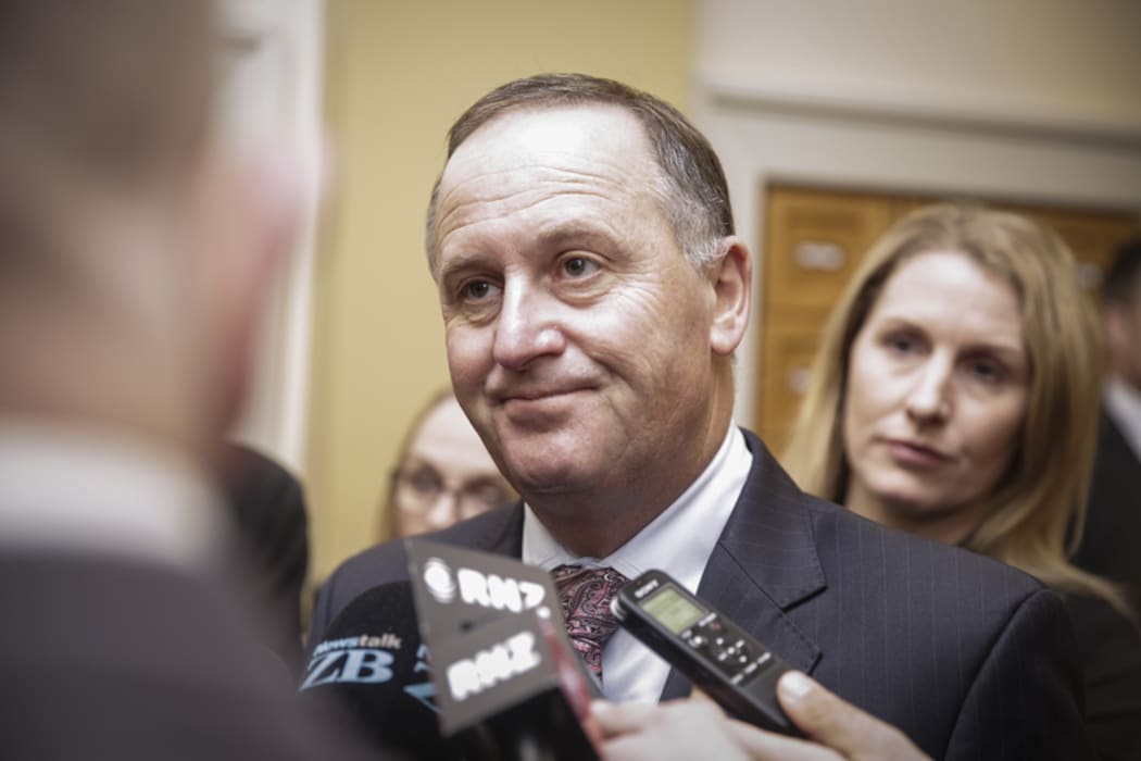 22082016 Photo: Rebekah Parsons-King. Caucas run. John Key.