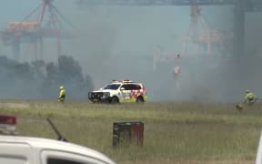 Sydney Airport said it is not clear if the fire is linked to the incident with the plane. (ABC News)