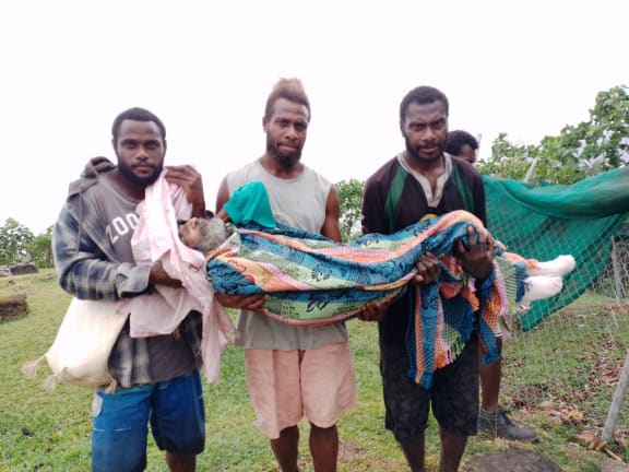 The South Pentecost community is moving women and children and the elderly to safe houses as they await the approaching cyclone. 24 October 2023.