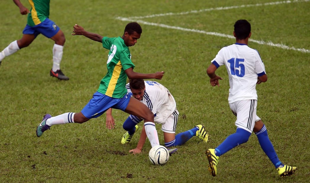 Solomon Islands had plenty of shots on goal.