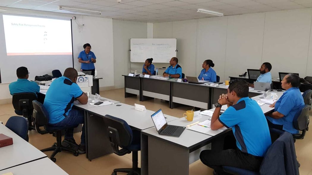 Papua New Guinea's Accident Investigation Commission staff.