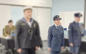 Nicole Leger at her court martial last year.