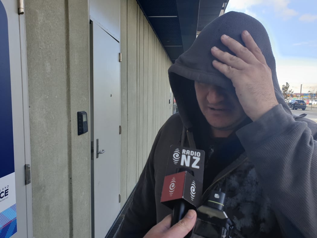 Daniel Nicholas Tuapawa outside court in Christchurch 12 April 2019