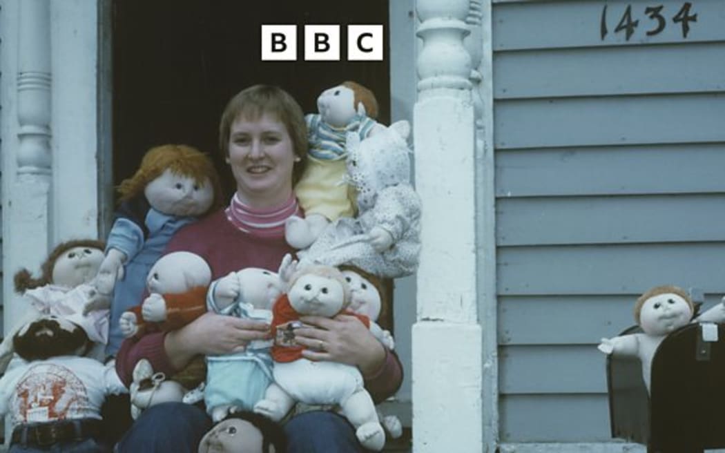 Martha Nelson Thomas with her doll babies.