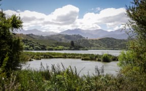 Ecan wetlands restoration work - Lake Rotorua - small lake near Kaikōura in South Island