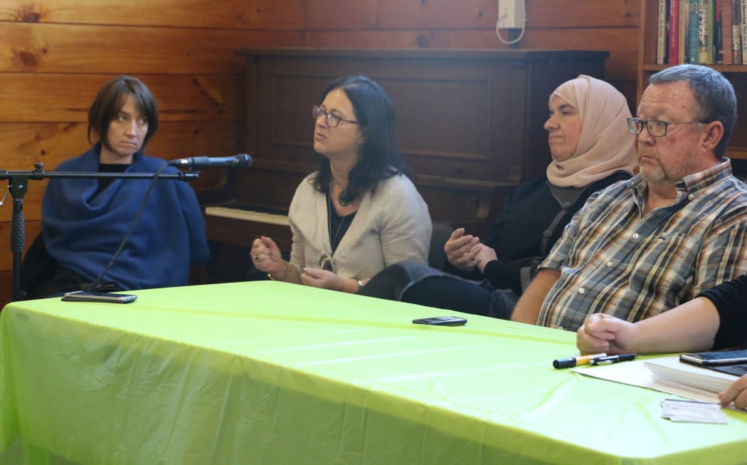 From left, Deborah Manning, Tracey McIntosh, Aliya Danzeisen and paul Buchanan