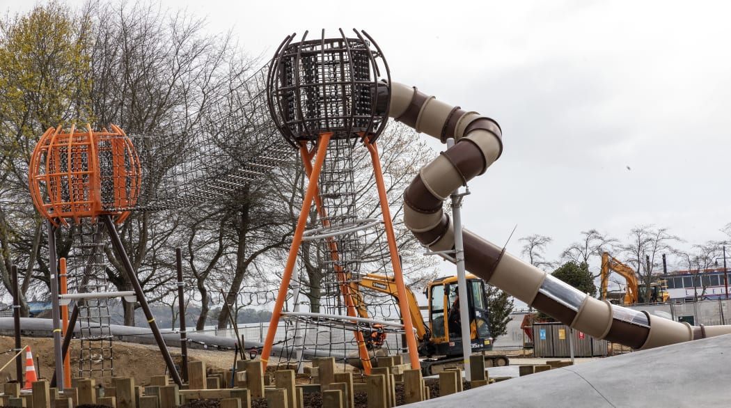 The new Rotorua lakefront playground.