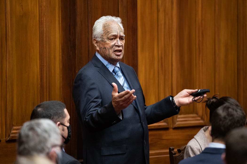 Kaumatua to the Governor General  Joe Harawira replies to the mihi whakatau