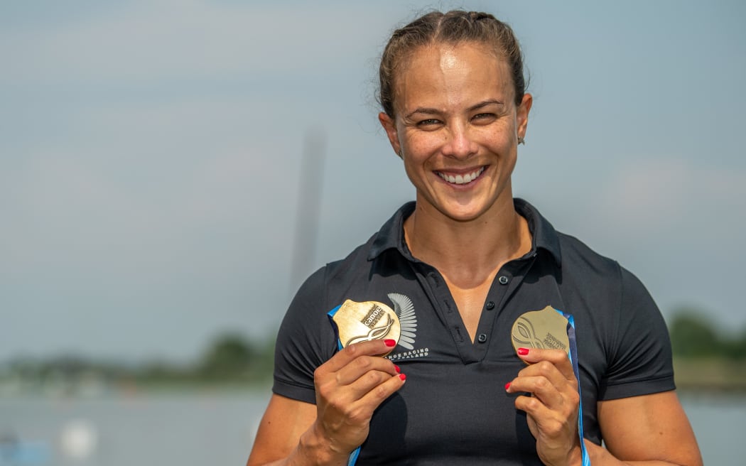 New Zealand kayaker Lisa Carrington, 2019 World Championships.