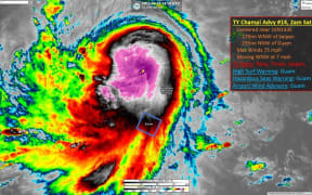 Satellite image of Typhoon Champi