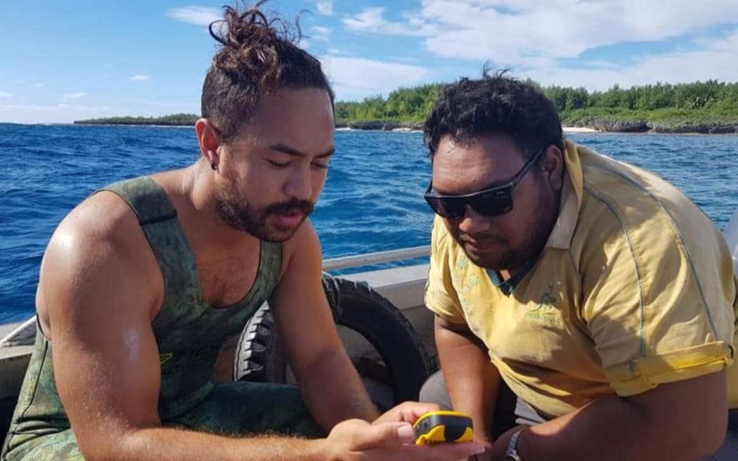 Antony Vavia (left) is the first Pacific Islander to graduate with a PhD in marine biology from Auckland University of Technology.