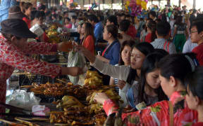 A market in the Cambodian capital of Phnom Penh.