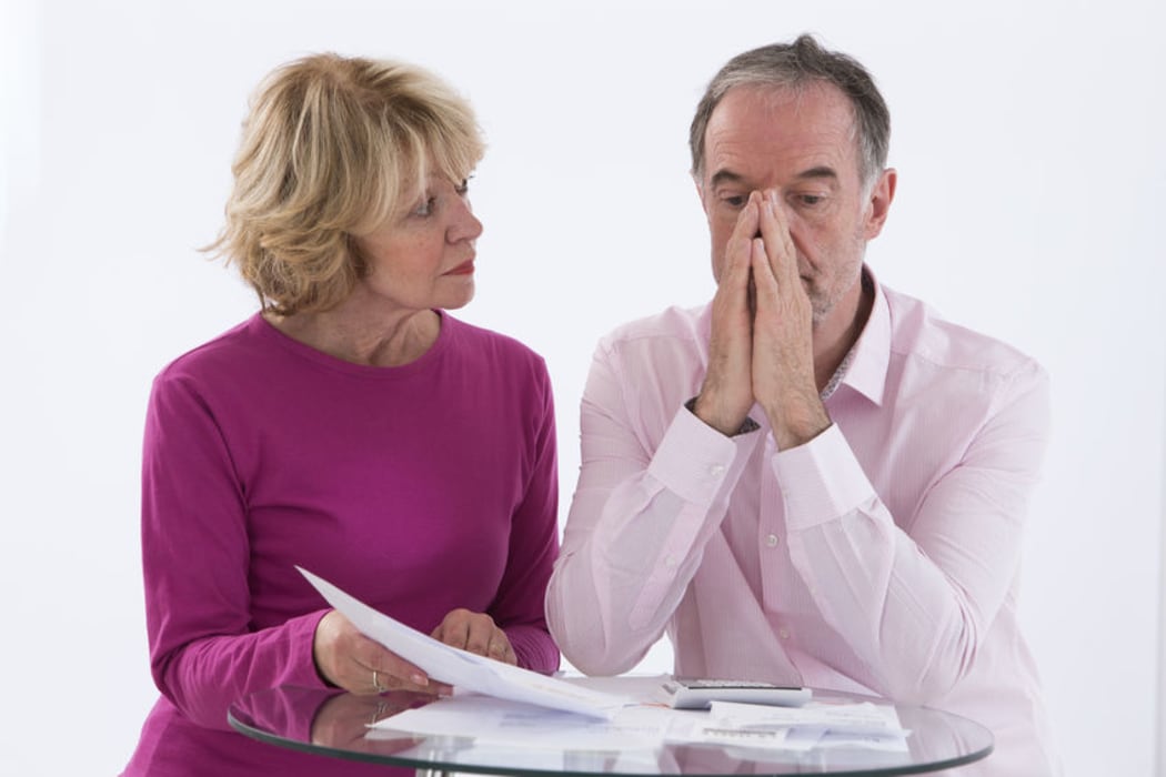 Bills, stress, couple
