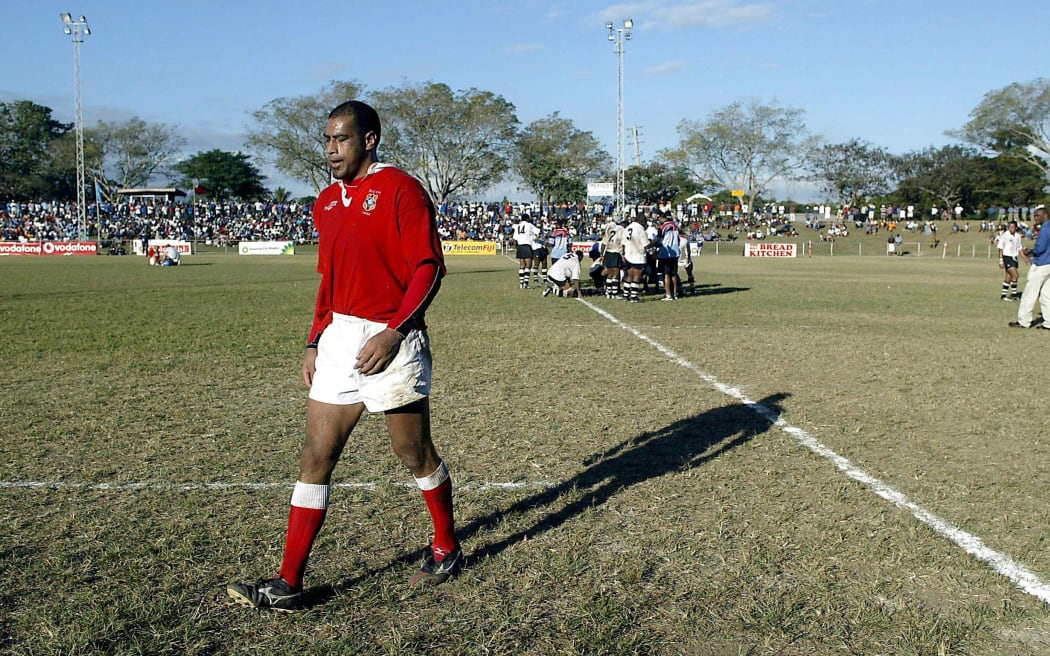Inoke Afeaki playing for Tonga against Fiji in Nadi in 2003.
