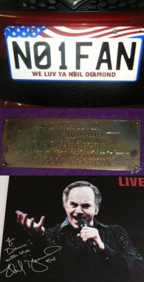 Neil Diamond fan paraphenalia