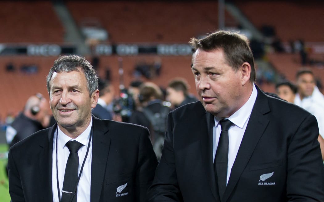 All Blacks coaches Wayne Smith and Steve Hansen.