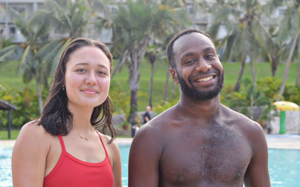 Johnathan Silas from Tanna and  Loanne Russet of the French Russets iwill be jetting off to Qatar to participate in the World Aquatics Championship in Doha next month.