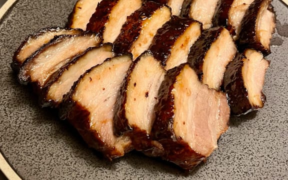 Charsiu (Bbq pork belly) w/ sweet fermented beancurd.