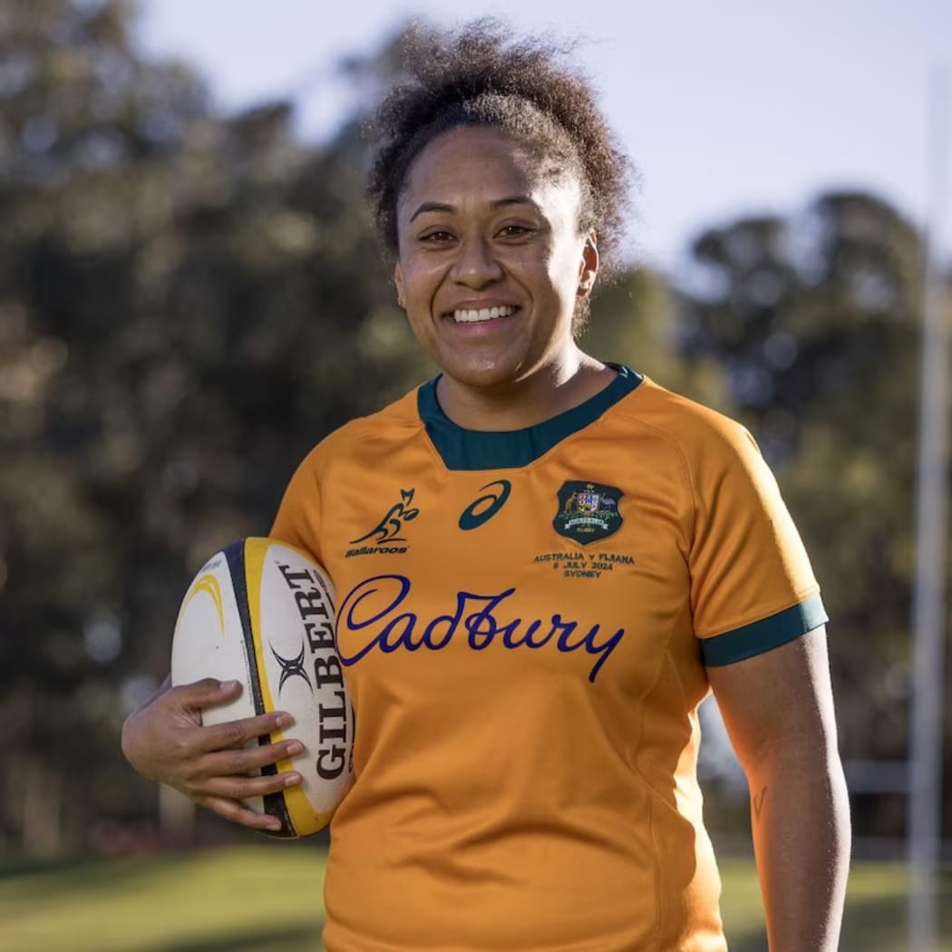 Tongan-Fijian-Australian Wallaroos player Lydia Kavoa didn't grow up playing sports.