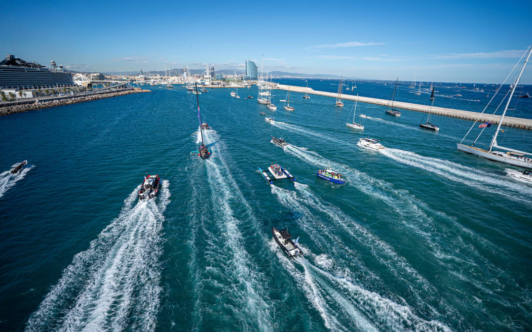 The final race (race day 6) of the 37th America's Cup, 19 October, 2024.
