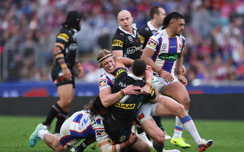 Nathan Cleary suffers broken leg as Knights shock Panthers to reach NRL ...