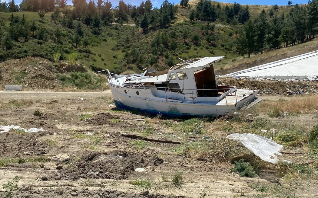 An entire boat was dumped in Marlborough recently.