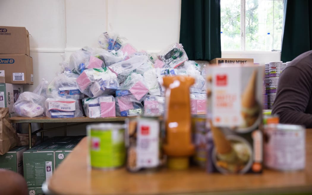 Māngere Memorial Hall has become an emergency centre, with supplies and support for those impacted by the Auckland floods on Friday, 27 January 2023.