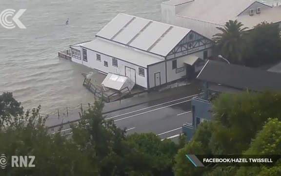 Nelson's Boathouse damaged during storm surge