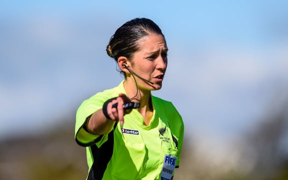 New Zealand football referee Anna-Marie Keighley.