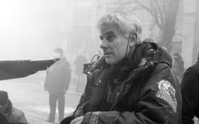 Vincent Ward on set filming in Ukraine