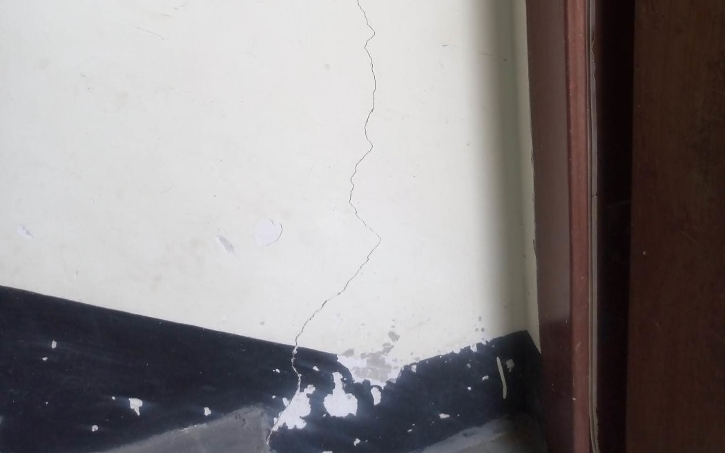 Crack from magnitude-7 earthquake struck 23 kilometers west-north-west of Port Olry Vanuatu.