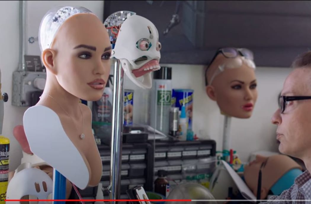 A still from the official trailer of Machine.