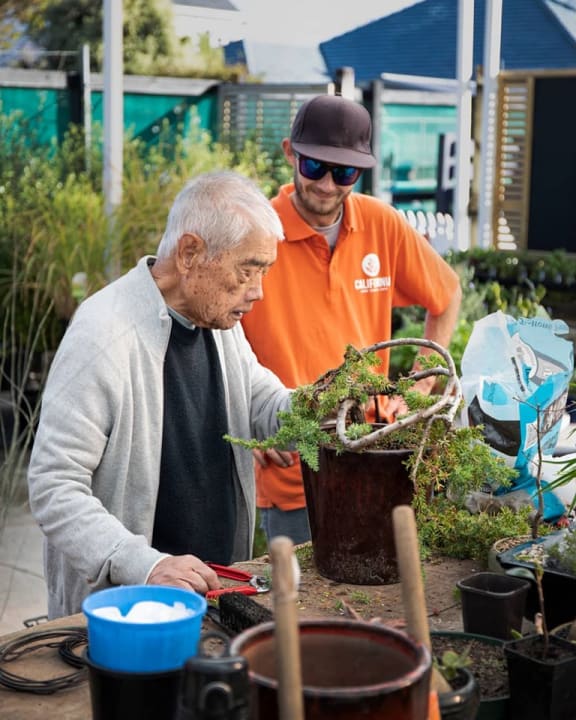 Keith Lowe, founder of California H&G and bonsai master.