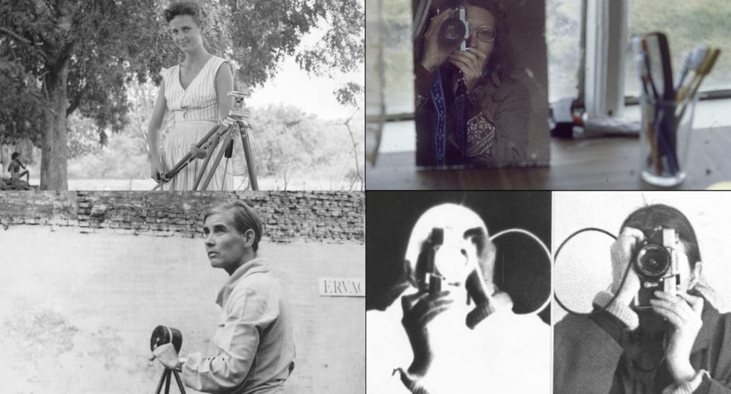 Montage of the four subjects of the documentary film The World is Out of Focus.
