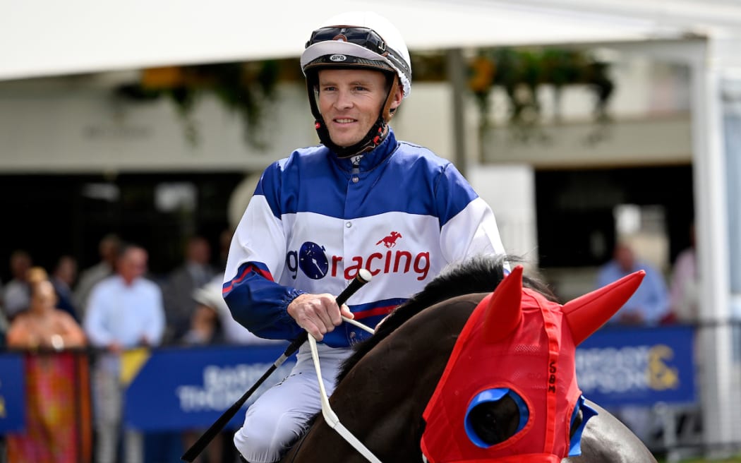 Matthew Cameron on Waimoku Falls at Ellerslie Racecourse, on Auckland Cup Day on 13 March, 2022.