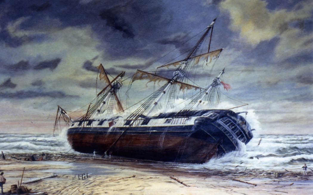 HMS Buffalo, wrecked off Whitianga in Coromandel in 1840