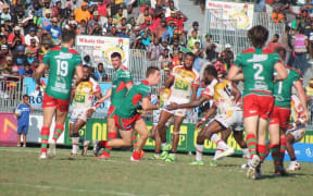 The PNG Hunters clinched the Intrust Super Cup minor premiership with a win over Wynnum Manly.