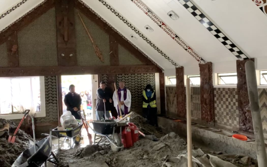 The clean-up of the marae took months, but it still can not be used.