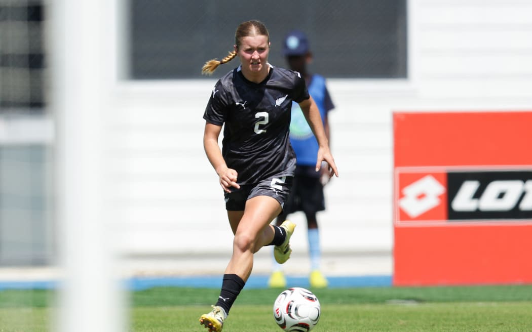 New Zealand's Manaia Elliott during FIFA Women's World Cup Qualifiers 2027, OFC Qualifiers, New Zealand v Samoa, National Stadium Honiara. Friday 27 February 2026. Photo: Joshua Devenie / www.phototek.nz / Photosport