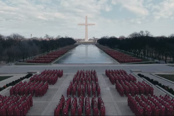 The visual language of The Handmaid's Tale was incredibly effective at articulating the rigid order and control of Gilead.
