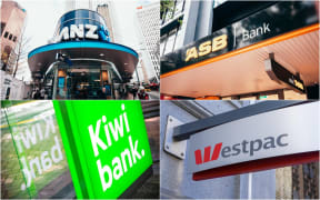 Composite picture of ANZ, ASB, Westpac and Kiwibank.