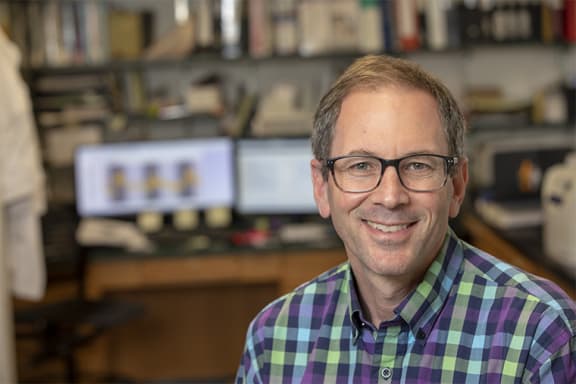 8.1.2018--Erik Herzog, professor of biology in Arts & Sciences and program director of ENDURE.
Photos by Joe Angeles/WUSTL Photos