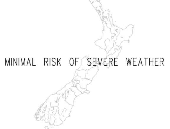 The MetService forecast for the weekend.
