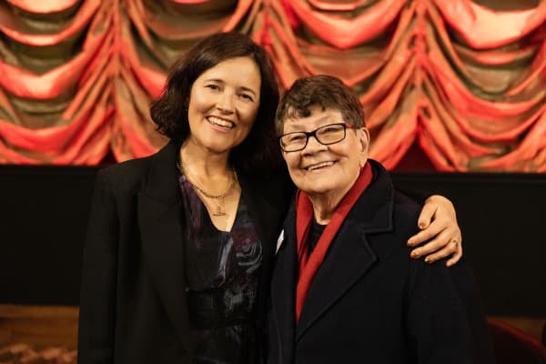 Clare Burgess and Joy Cowley at the premiere of Joy, Full and Fearless.
