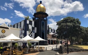 The Hundertwasser Arts Centre on Whangarei's riverbank centre.