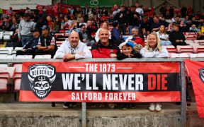 Salford Red Devils supporters.