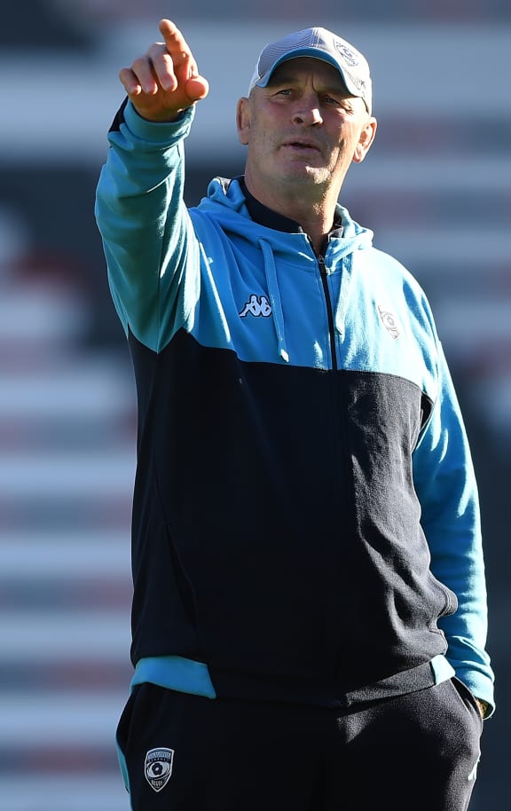 New Fiji head coach Vern Cotter issues instructions at Montpellier.