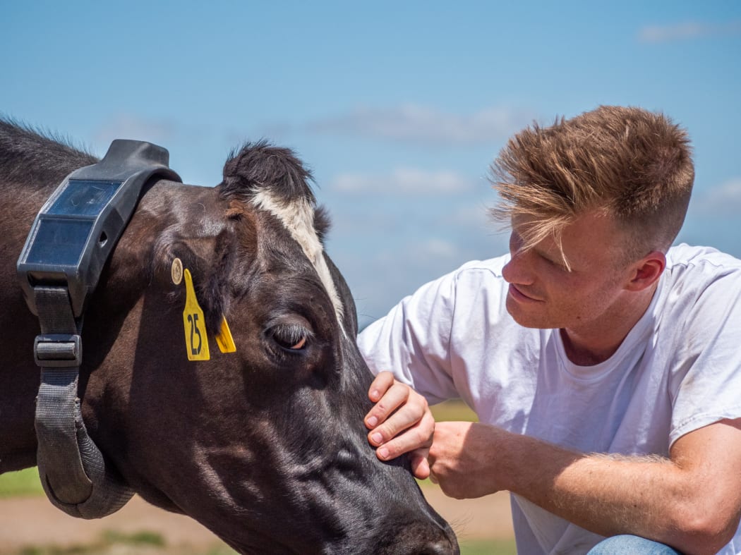 Halter founder and CEO Craig Piggott with Basil